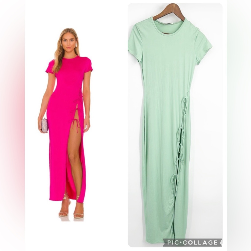 Revolve Mother of All Vivian Dress in Mint Green size small